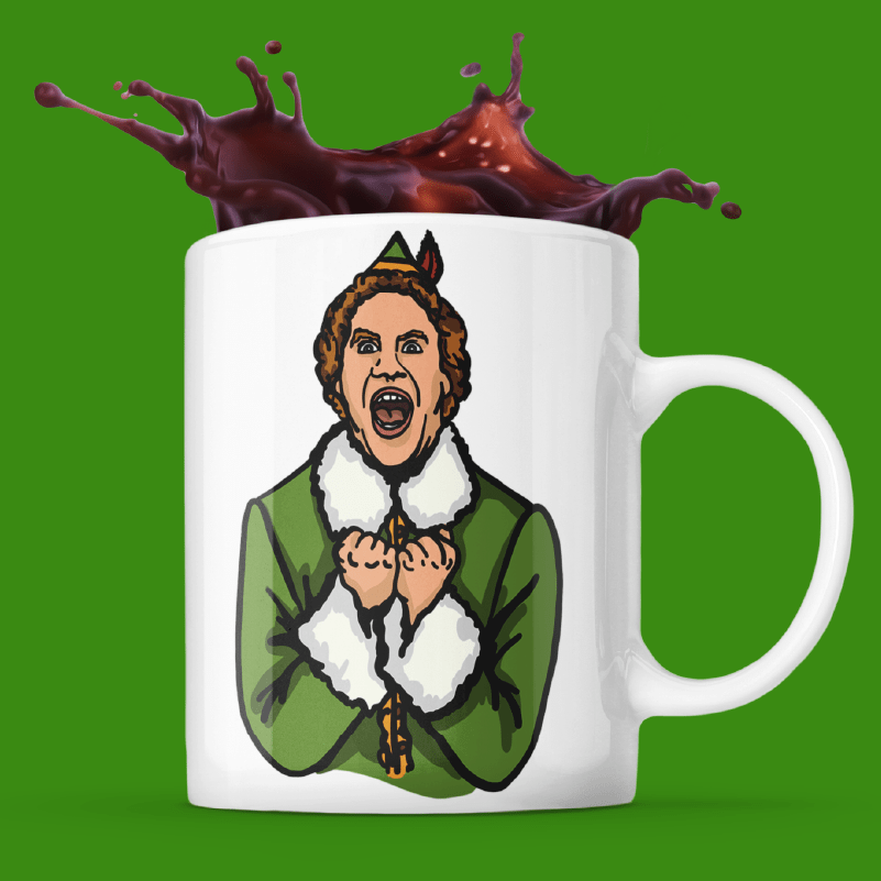 Buddy the Elf / Will Ferrell / Christmas Movie  Coffee Mug for