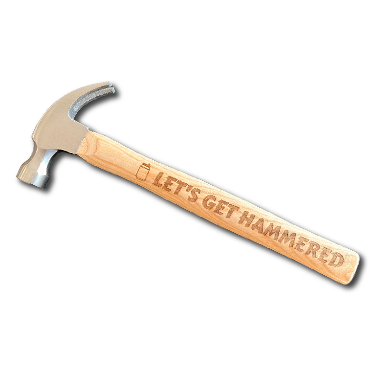 Let's Get Hammered 🍻🔨 - Engraved Hammer