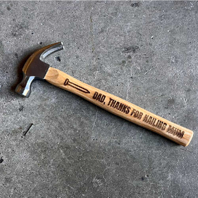 Thanks for Nailing Mum 😉🔨 - Engraved Hammer