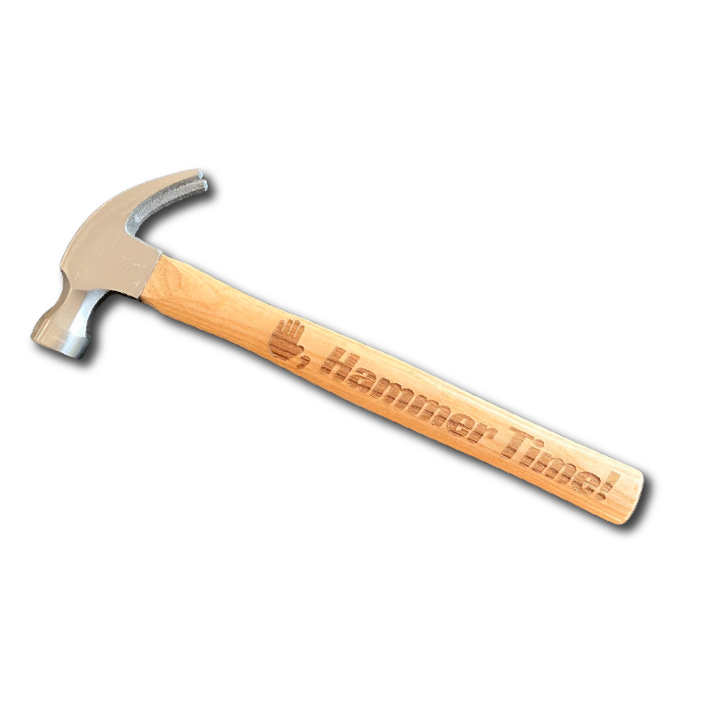 Stop, Hammer Time! ✋🔨 - Engraved Hammer