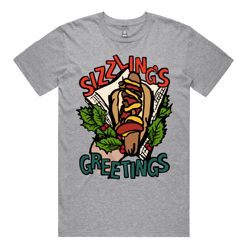 Sizzlin's Greetings 🌭🎅 - Men's T Shirt