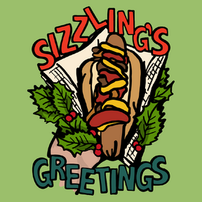 Sizzlin's Greetings 🌭🎅 - Men's T Shirt