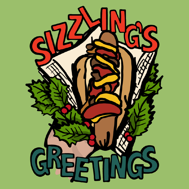 Sizzlin's Greetings 🌭🎅 - Women's Crop Top