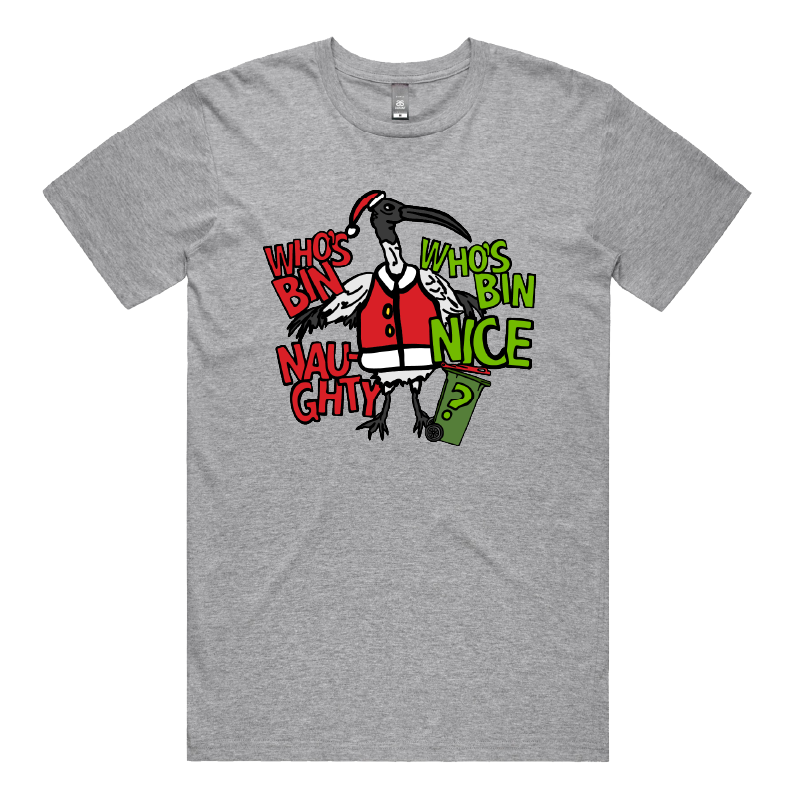 Who's Bin Naughty? 🗑️🎅 - Men's T Shirt