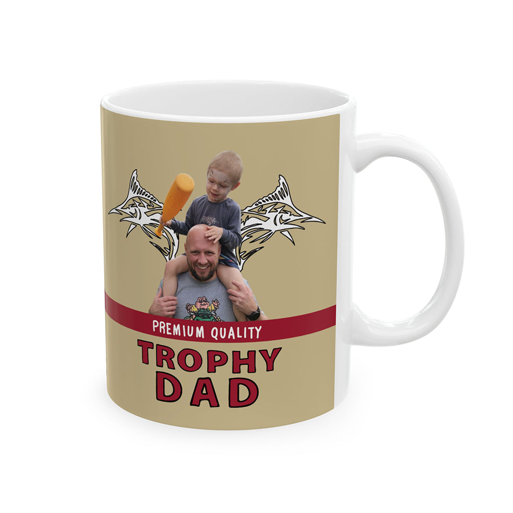 Trophy Dad 🍺🏆 – Personalised Coffee Mug