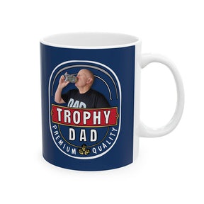 Trophy Dad 🍺🏆 – Personalised Coffee Mug