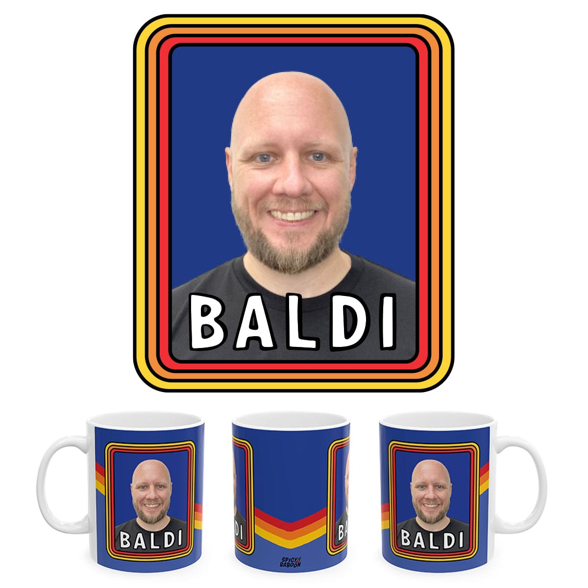 Baldi 👨🏻‍🦲✂️ –  Personalised Coffee Mug