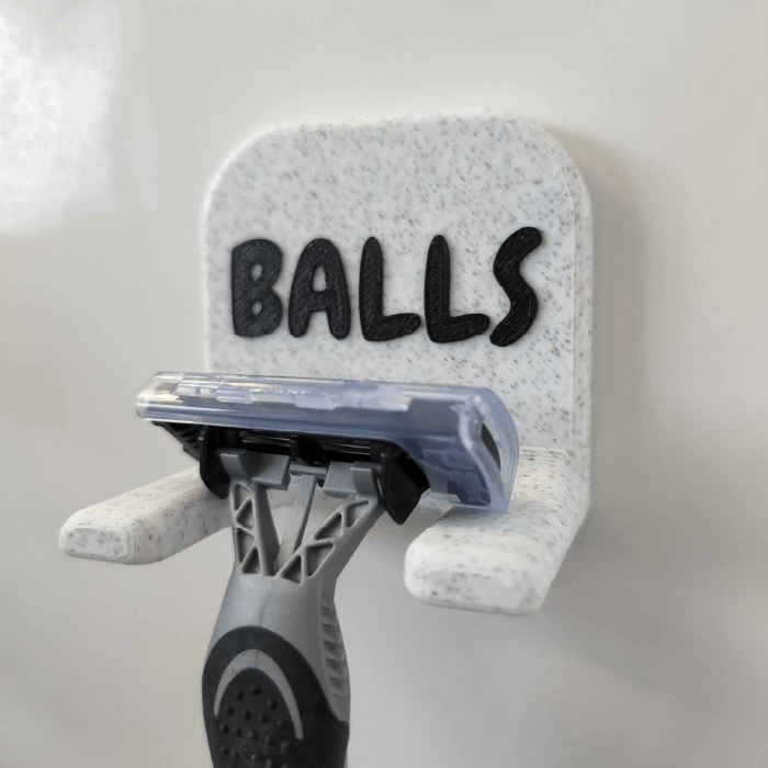 Balls / Marble Razor Holsters 🪒 - Bathroom Razor Holder