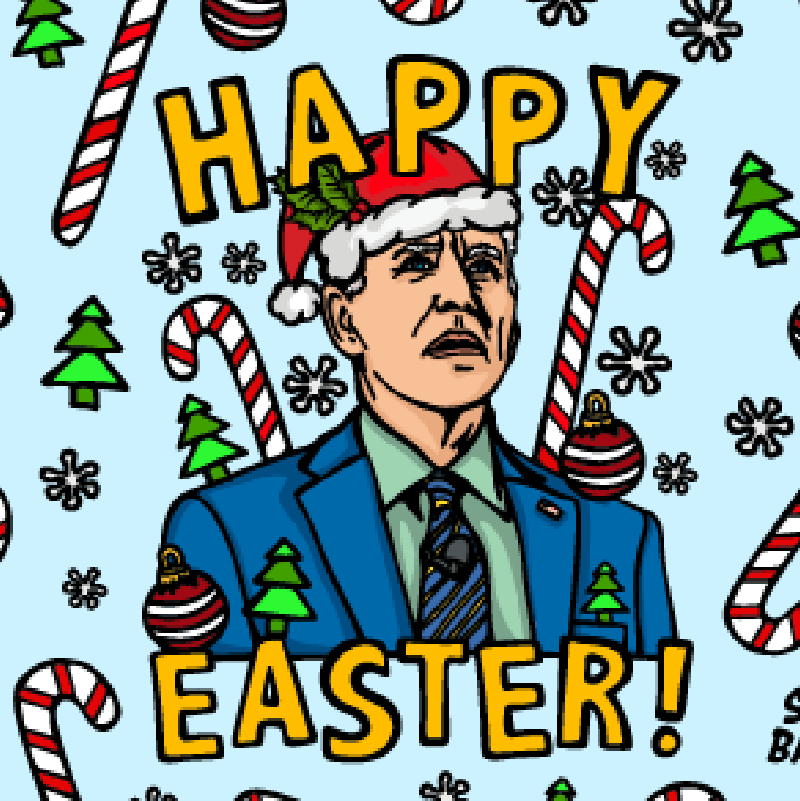 Biden Christmas 👨‍🦳🥚 - Stubby Holder