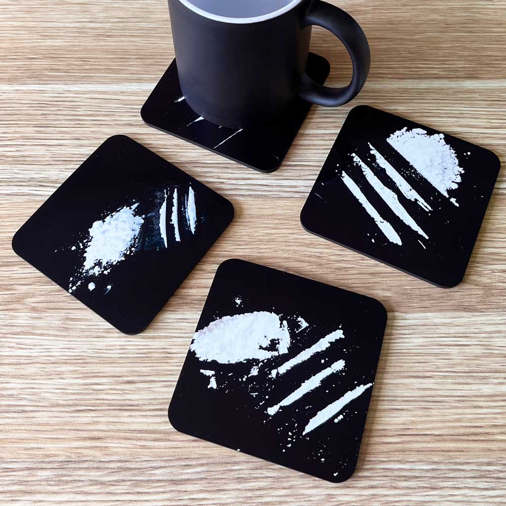 Fun Lines (4-Pack) - Coaster Set ❄️🍻