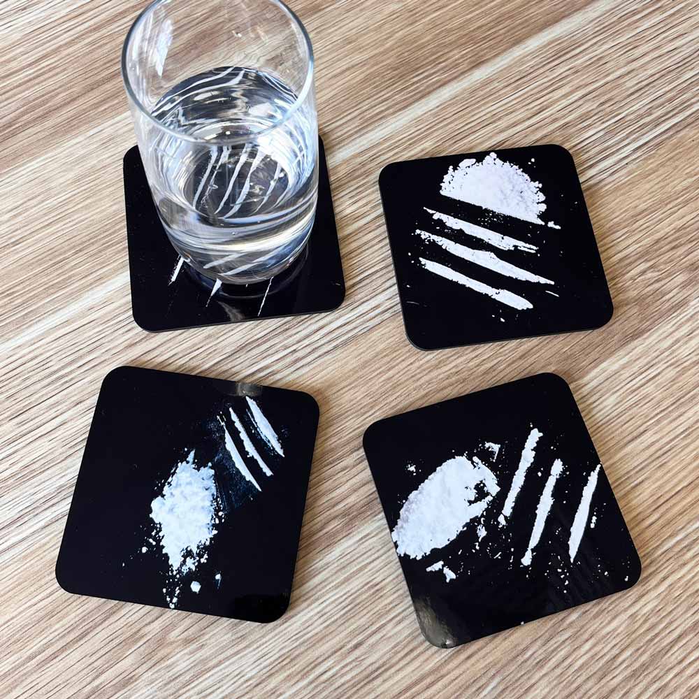 Fun Lines (4-Pack) - Coaster Set ❄️🍻