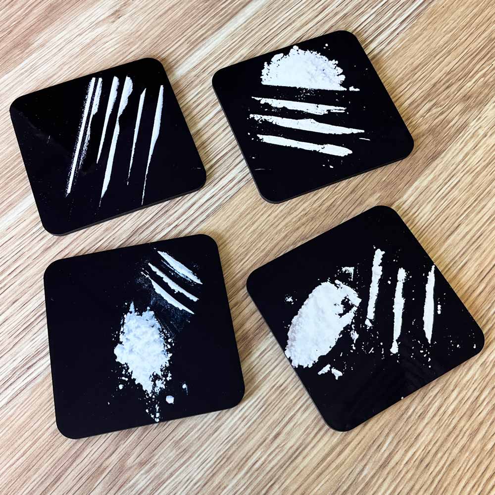 Fun Lines (4-Pack) - Coaster Set ❄️🍻