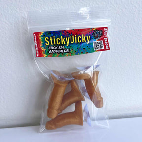 Gold Sparkle StickyDicky 🪠🍆 - Dick Sticking Prank (4 Pack!)