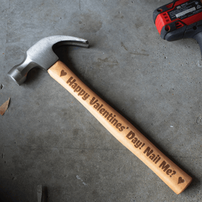 Happy Valentines' Day! Nail me? Heartthrob Hammer! 💞🔨 - Engraved Hammer