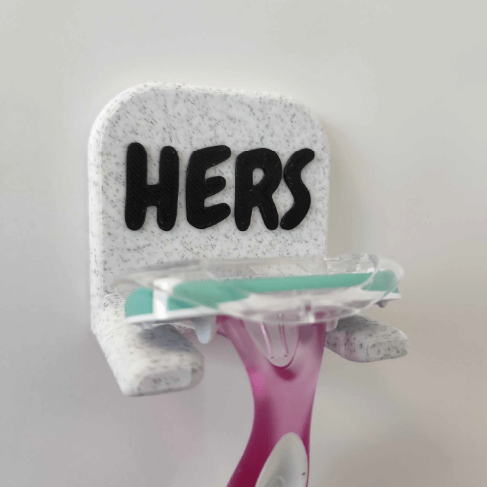 Hers / Marble Razor Holsters 🪒 - Bathroom Razor Holder