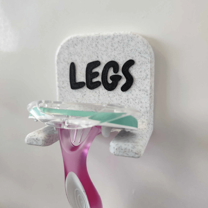 Legs / Marble Razor Holsters 🪒 - Bathroom Razor Holder