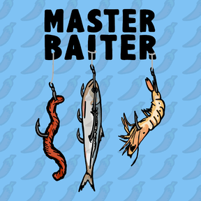 Master baiter Stickers, Unique Designs