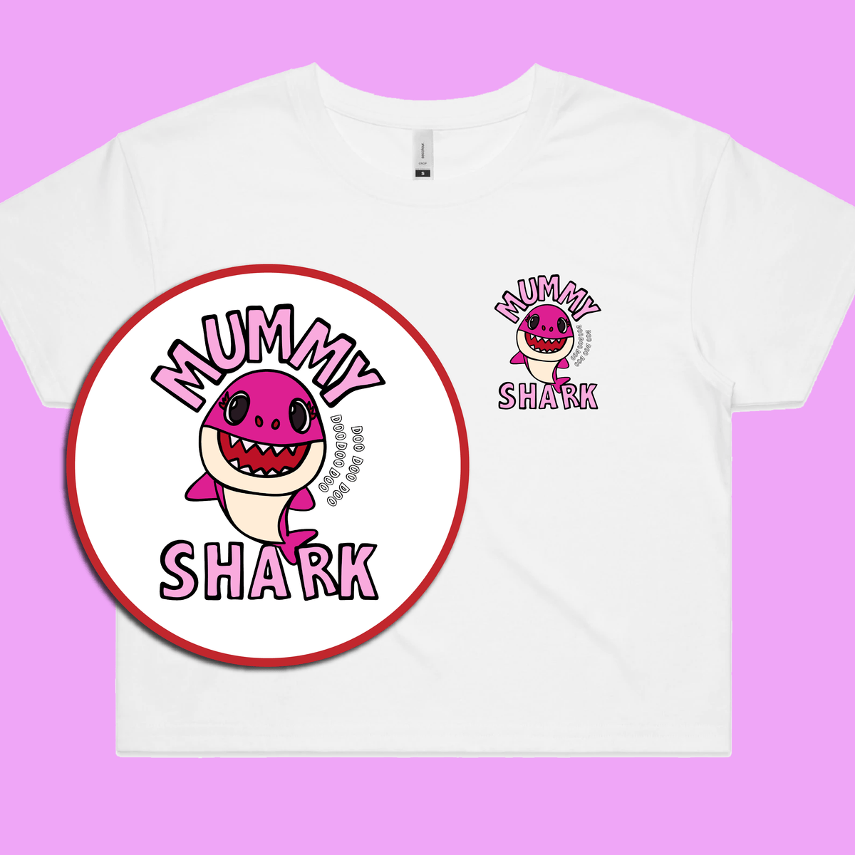 Mummy Shark 🦈 - Women's Crop Top