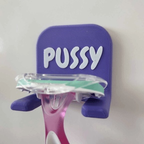 Pussy / Purple Razor Holsters 🪒 - Bathroom Razor Holder