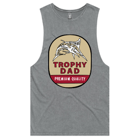 S / Ash / Large Front Design Trophy Dad Northern 🍺🏆 – Tank