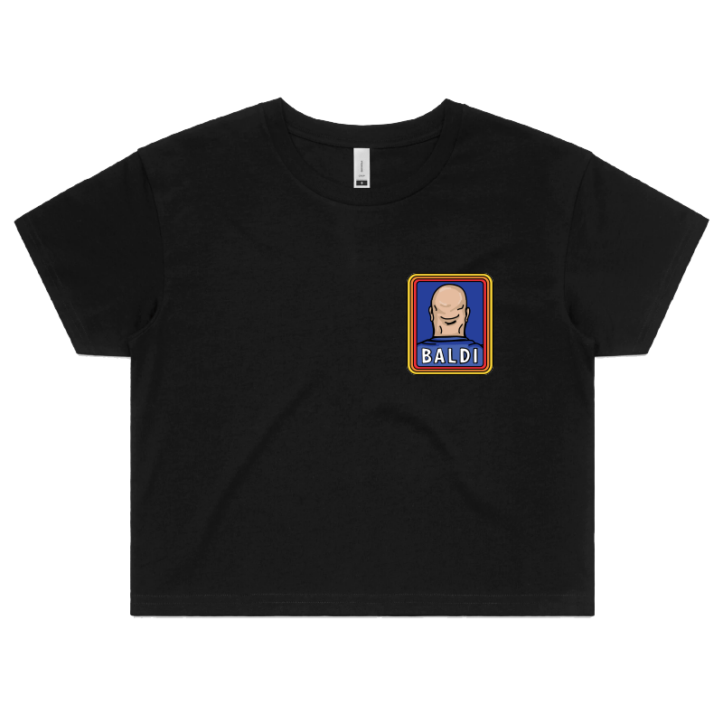 S / Black Baldi 👨🏻‍🦲✂️ – Women's Crop Top