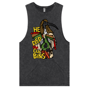 S / Black / Large Front Design Died For Our Bins 🗑️🙏 - Tank