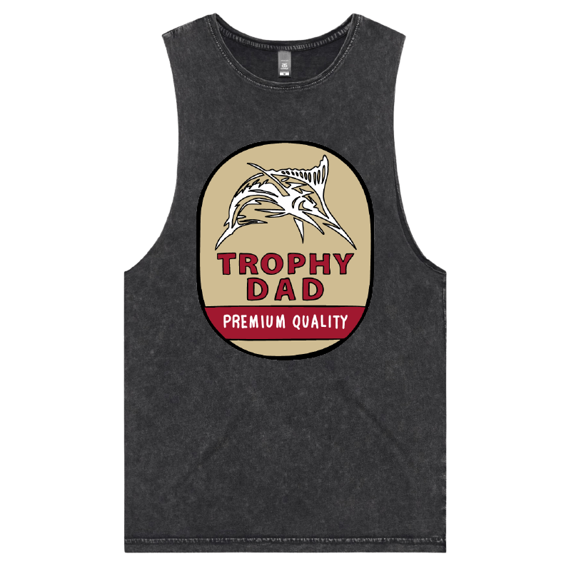 S / Black / Large Front Design Trophy Dad Northern 🍺🏆 – Tank