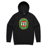 S / Black / Large Front Print Trophy Dad Victor Bravo 🍺🏆 – Unisex Hoodie