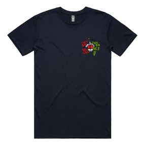 S / Navy / Small Front Design Who's Bin Naughty? 🗑️🎅 - Men's T Shirt