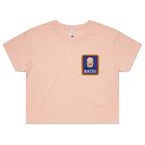 S / Pink Baldi 👨🏻‍🦲✂️ – Women's Crop Top