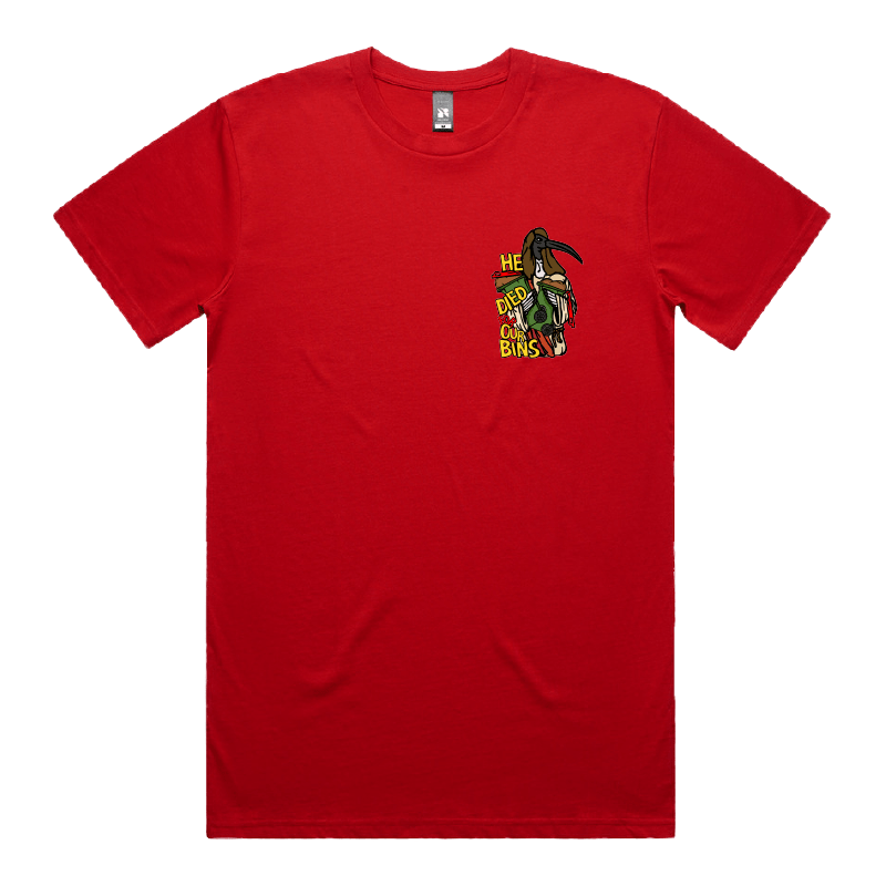 S / Red / Small Front Design Died For Our Bins 🗑️🙏 - Men's T Shirt