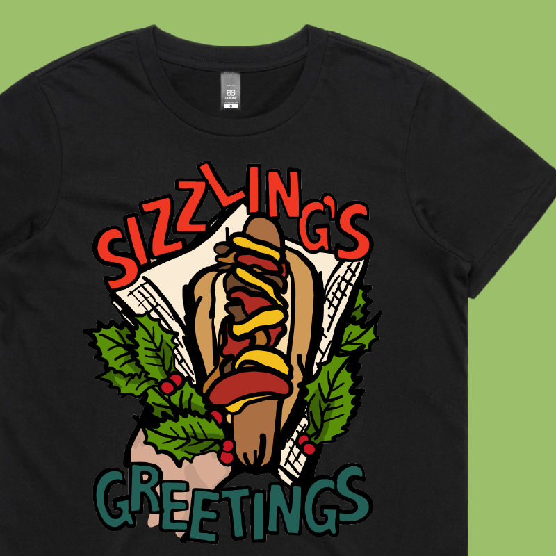 Sizzlin's Greetings 🌭🎅 - Women's T Shirt