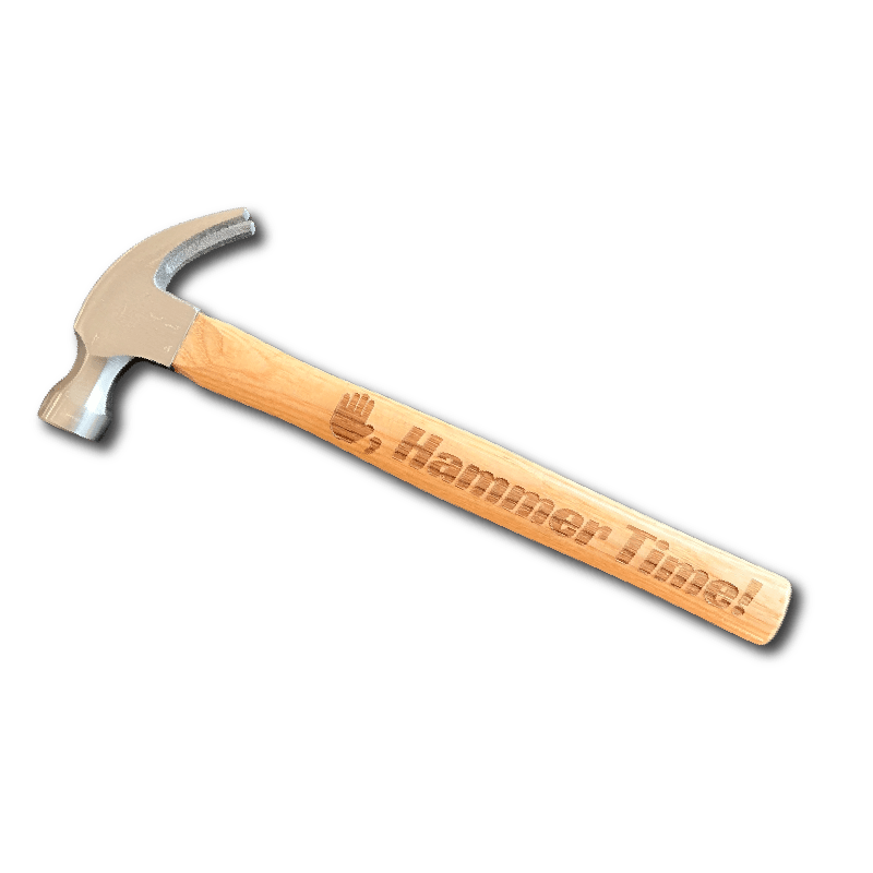 Stop, Hammer Time! ✋🔨 - Engraved Hammer