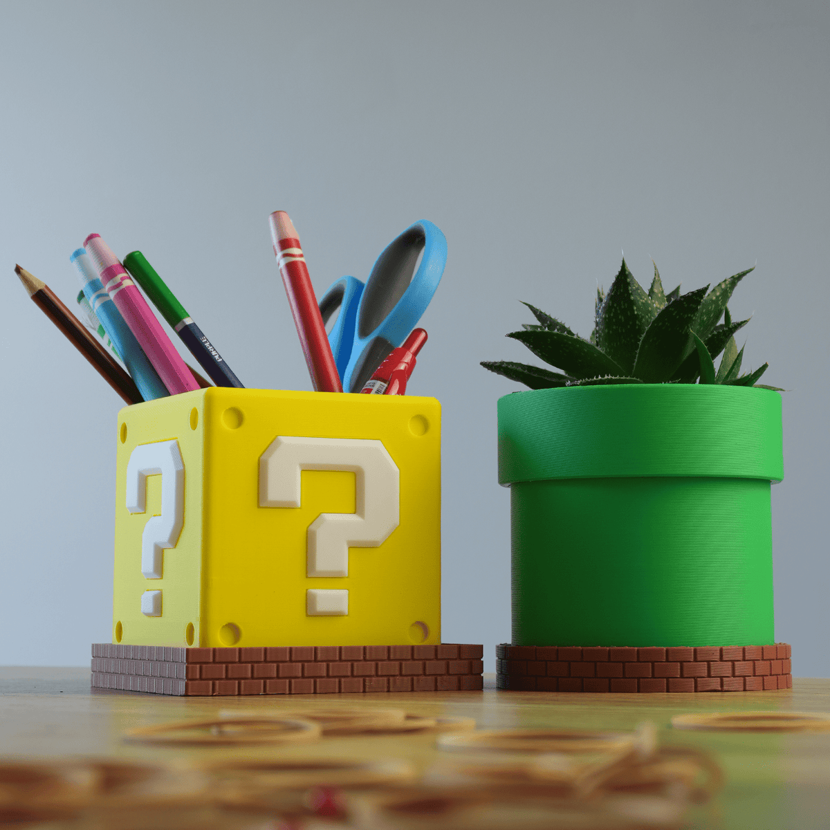 Super Planters 🕹️⭐ - Planter / Pen Holder