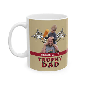 Trophy Dad 🍺🏆 – Personalised Coffee Mug