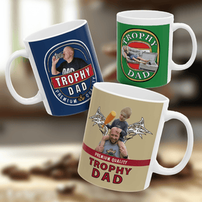 Trophy Dad 🍺🏆 – Personalised Coffee Mug