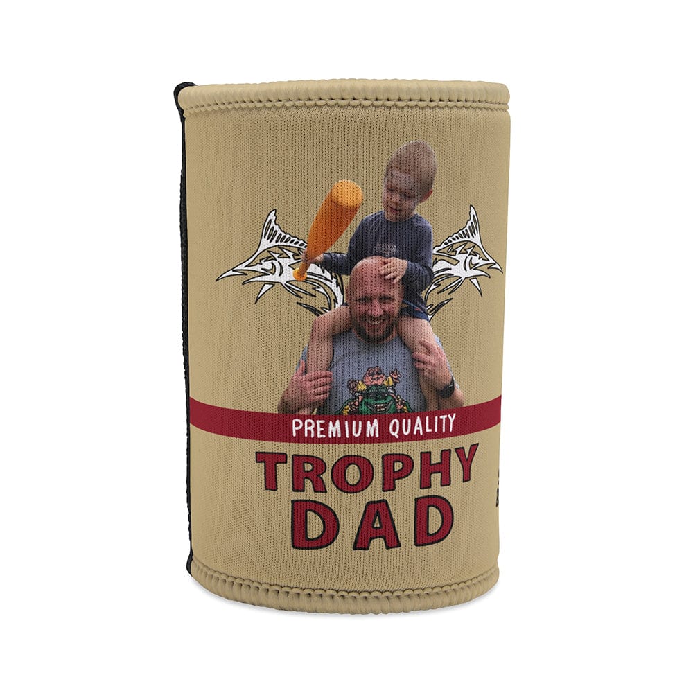 Trophy Dad 🍺🏆 – Personalised Stubby Holder