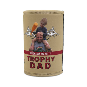 Trophy Dad 🍺🏆 – Personalised Stubby Holder