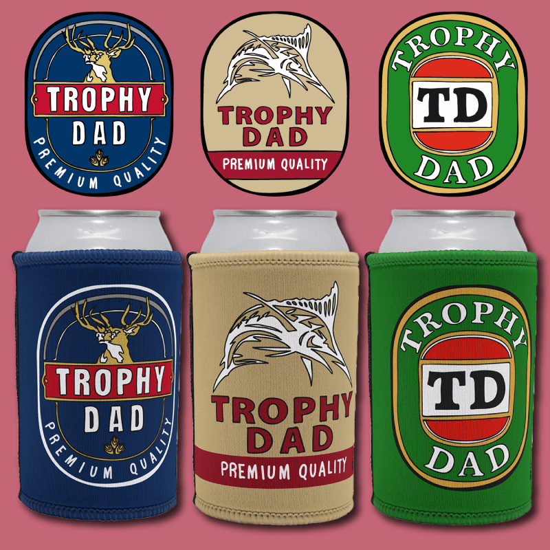 Trophy Dad 🍺🏆 – Stubby Holder