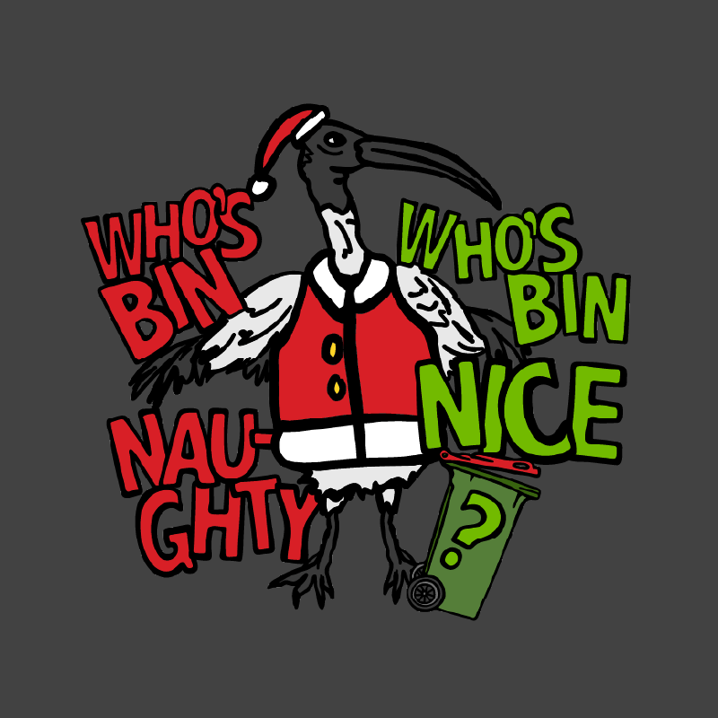 Who's Bin Naughty? 🗑️🎅 - Men's T Shirt