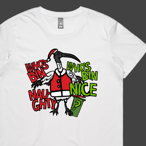 Who's Bin Naughty? 🗑️🎅 - Women's T Shirt