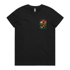 XS / Black / Small Front Design Sizzlin's Greetings 🌭🎅 - Women's T Shirt