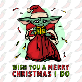 Baby Yoda Christmas 👶🎄- Women's Crop Top