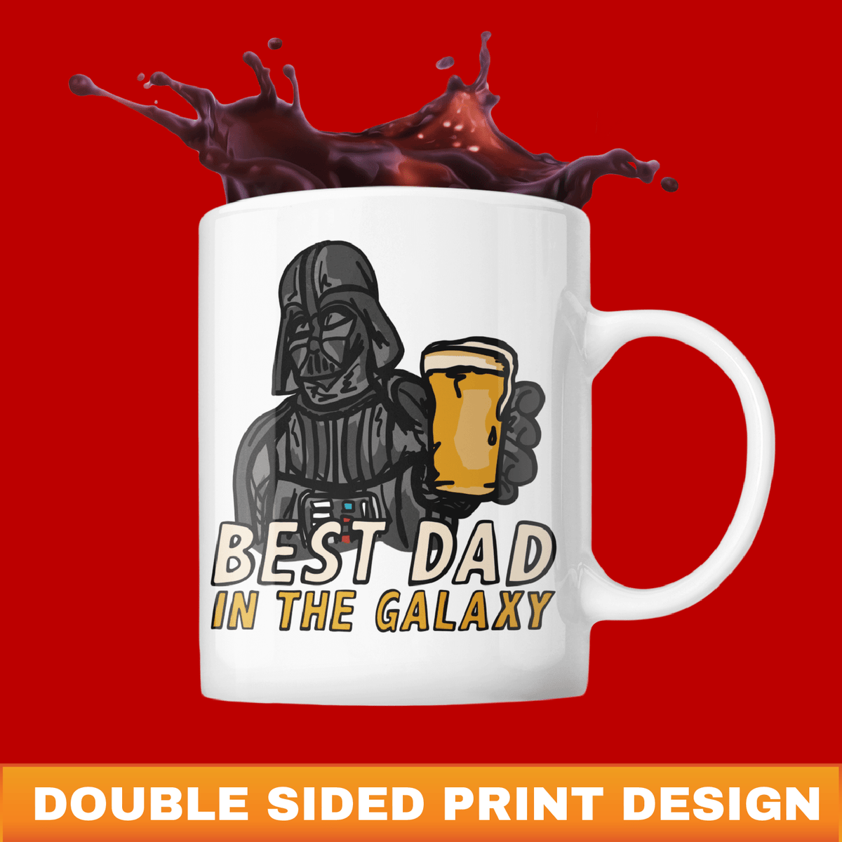 Dad Mug Best Father in the Galaxy Star Wars Mug Darth -  Sweden