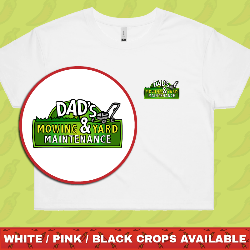 Dad’s Mowing Company 👍 – Women's Crop Top