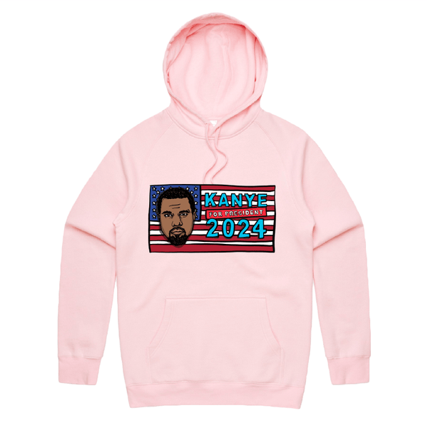 Kanye west pink hoodie sale