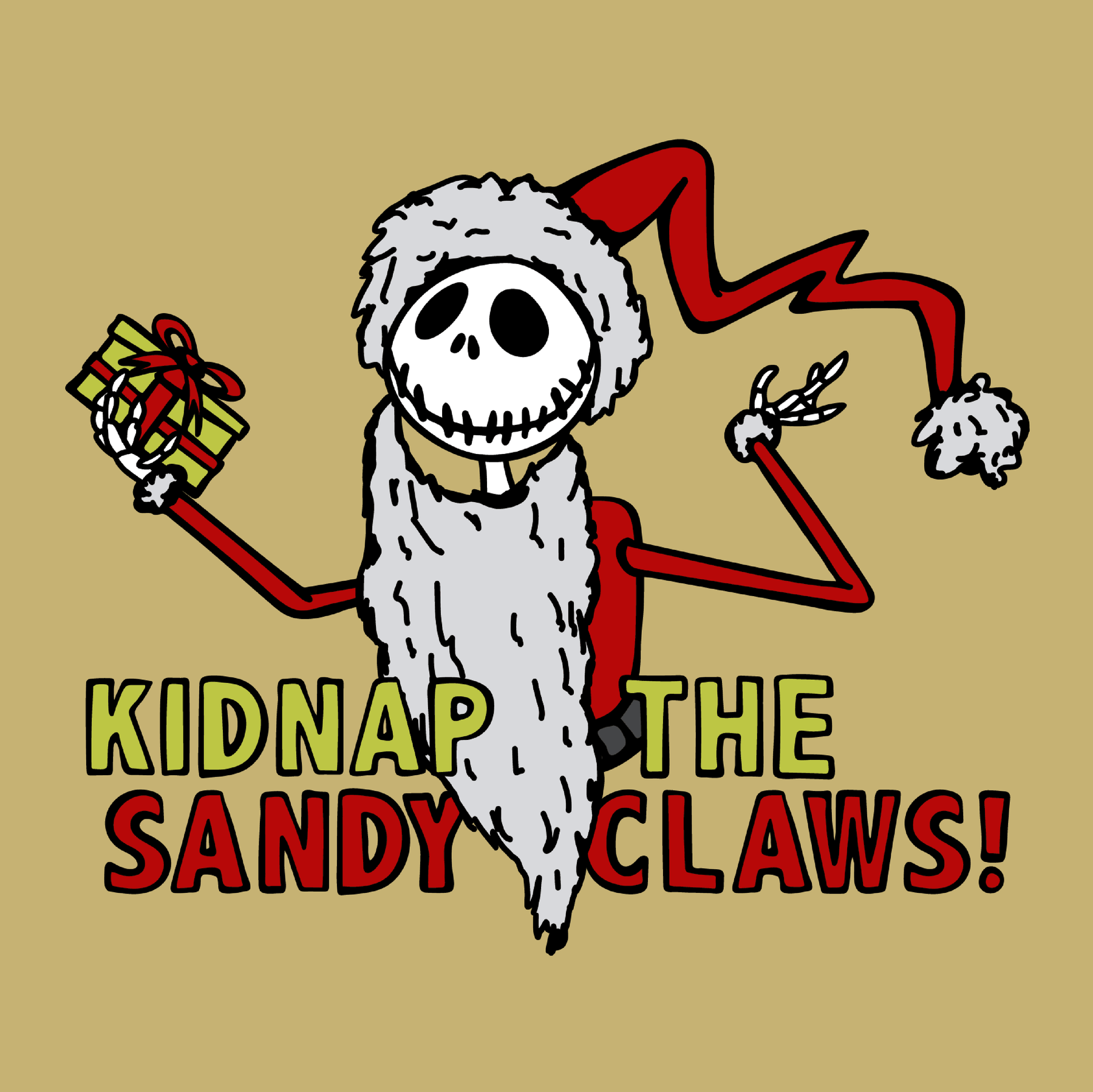 Kidnap the Sandy Claws 💀🎅 – Men's T Shirt