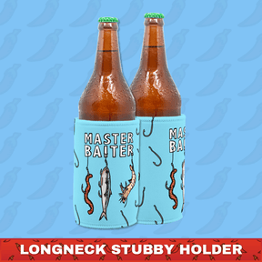 Master Baiter 🎣 - Longneck Stubby Holder