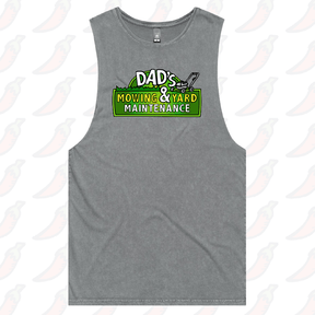 S / Ash / Large Front Design Dad’s Mowing Company 👍 – Tank