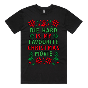 S / Black / Large Front Design Die Hard Christmas 💥🎄 – Men's T Shirt